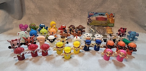 Plastic vinyl finger puppets - plastic,